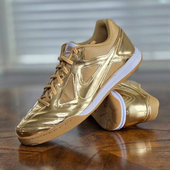 Nike Gato LV8 Metallic Gold White Gum Sneakers Men\'s Size 10 New LE IB3566-700 main image 5